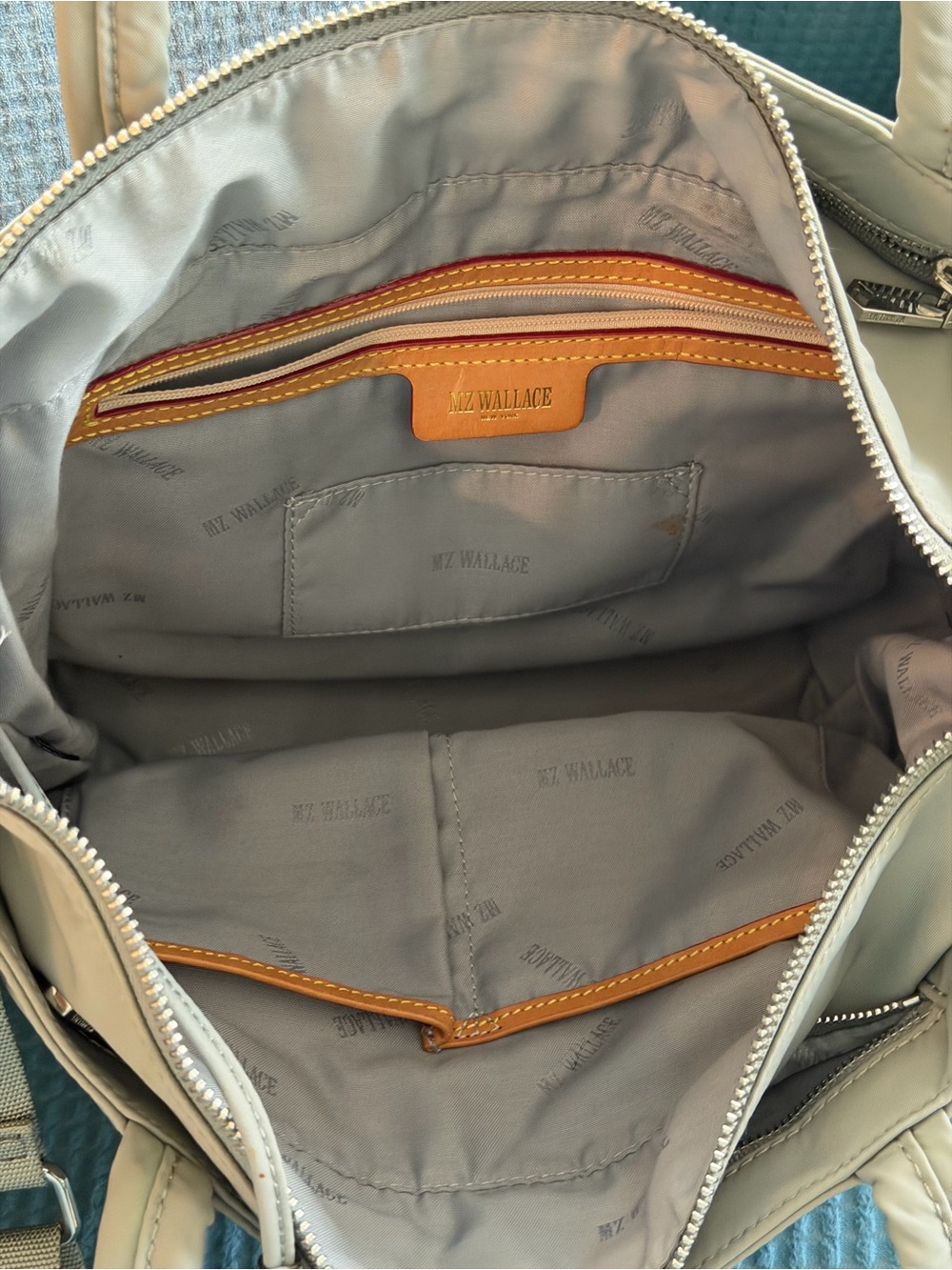 Light Gray Women’s Tote Bag with Convertible Strap - Picture 16 of 16